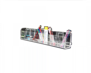 Advanced Display Systems | 8 Compartment Unit - Slat Wall Accessory