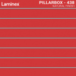 Pillarbox Red Slat wall or shelving sample