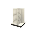 retail-store-display-with-white-slatwall-and-dark-base