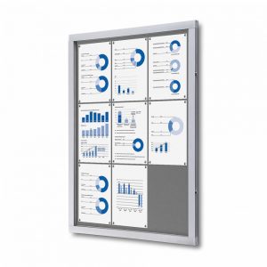 Advanced Display Systems | Lockable Notice Board 9xA4