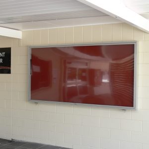 Weatherpro Notice Board Wall Mount