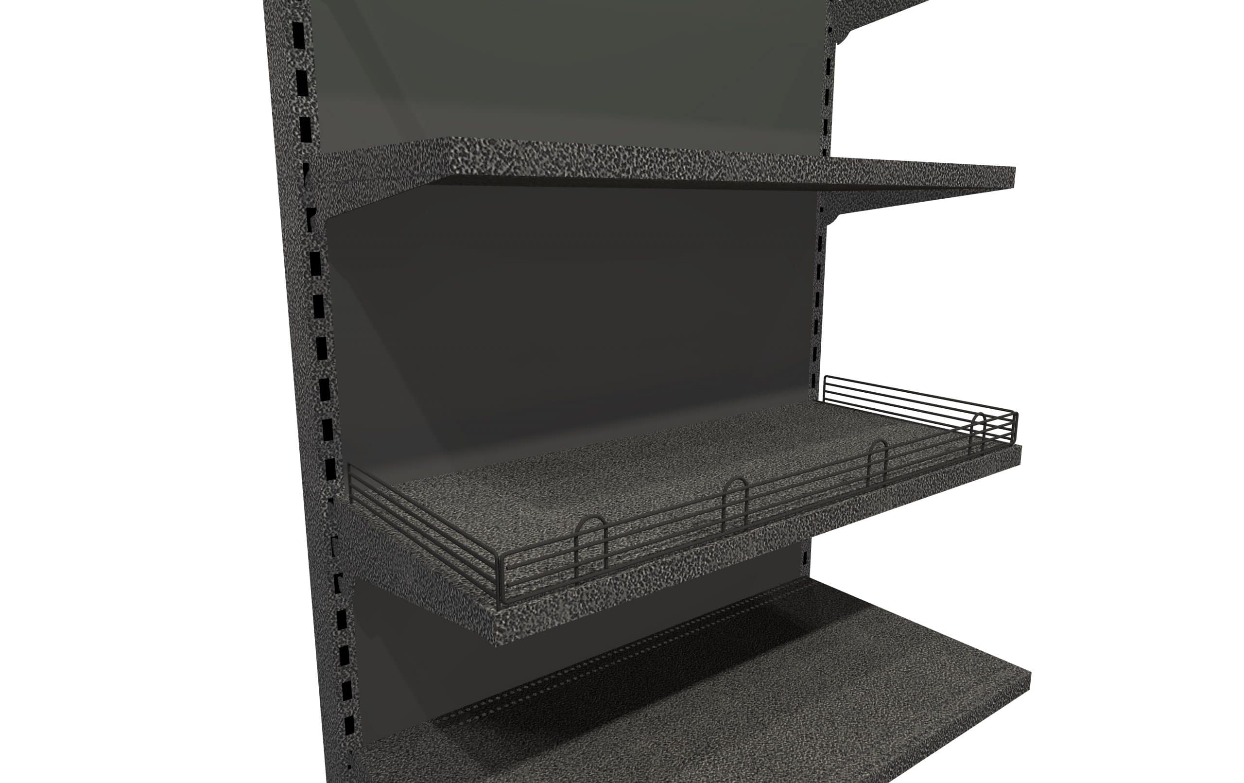 Heavy Duty Acrylic Gondola Shelf Fence & Dividers For Displays