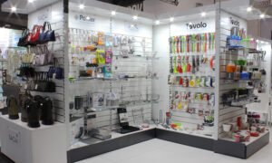Retail Slat Wall System With Bags & Implements