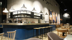 Cafe Design by Essentiel Factory Design for Hopen Brasierre